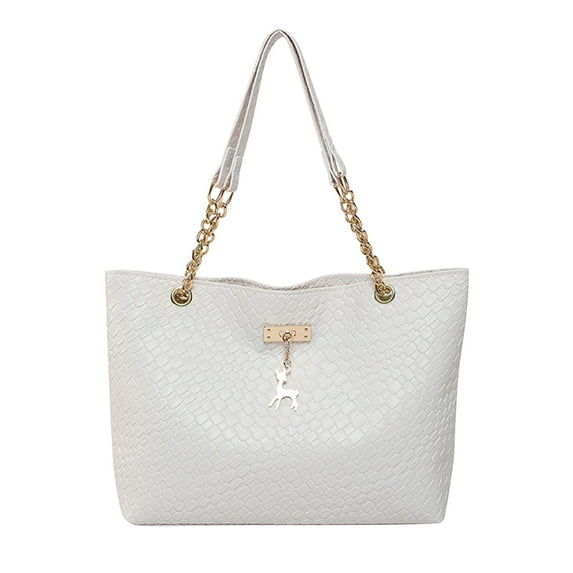 Matoen Stylish Deer Print Women's Tote Bag - Large Capacity Retro Shoulder Handbag with Texture, Fashionable & Practical Purse for Everyday Use