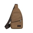 thumbnail image 1 of Matoen Stylish Unisex Canvas Sling Backpack - Crossbody Shoulder Bag for Men & Women, Durable Casual Rucksack with Adjustable Strap, Perfect for Travel & Daily Use, 1 of 6