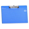 thumbnail image 1 of Matoen Thick A4 Clipboard Folder - Plastic Document Organizer with Writing Board - Hanging File Folder for Office & Educational - Holds 80 Sheets, Blue, 1 of 5