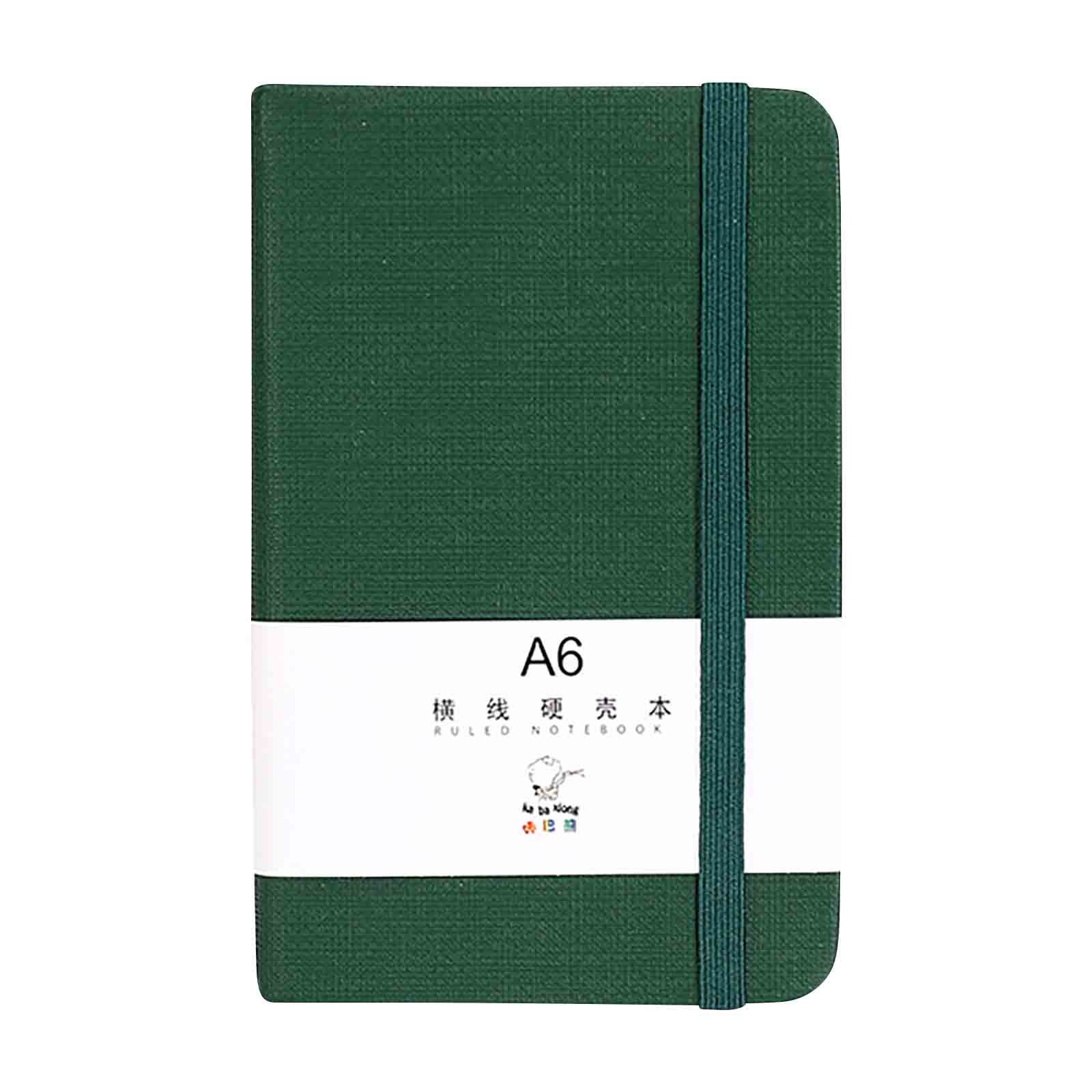 Hardcover notebook, medium size 6 x 9 inches. Use for office