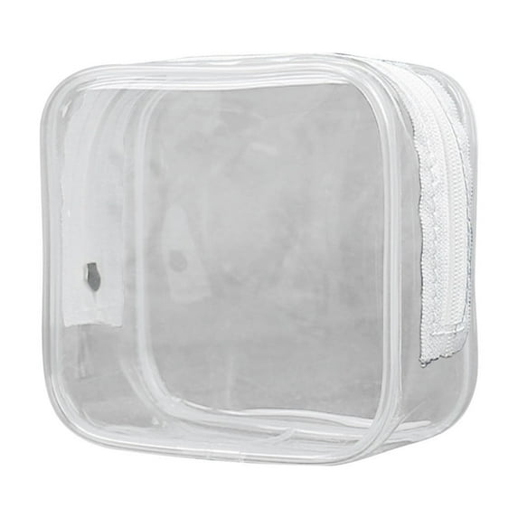 Matoen Transparent Cosmetic Storage Bag Waterproof Large Wash Bag Travel Portable Cosmetic Bag for Girls and Ladies Cosmetics