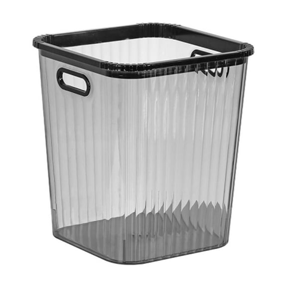 Matoen Transparent Trash Can, Bathroom Trash Cans, Plastic Slim Waste Basket, Clear Garbage Can for Bathroom, Bedroom, Kitchen, Home, Office