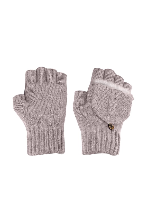 USB Heated Gloves for Women, Fingerless Warm Laptop Gloves Hand Warmers Mittens Half Hands Heated Computer Gloves Electric Gaming Gloves