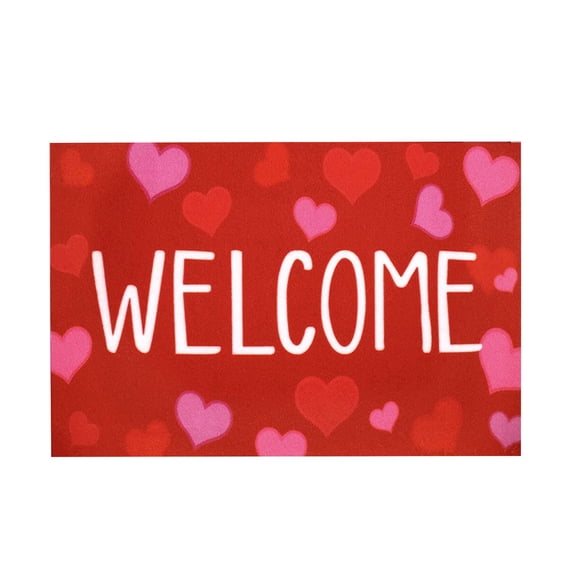 Matoen Valentine's Day Door Mat Love Decorative Floor Entrance Mat Valentine's Day Indoor Outdoor Welcome Doormat 15.7"x23.6"