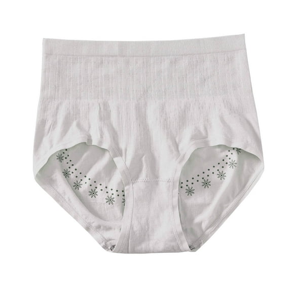 Matoen Warm Belly Underwear for Women High Waisted Nylon Panties No Show Womens Seamless Brief