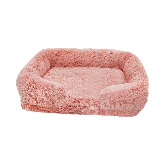 Matoen Waterproof Orthopedic Dog Beds for Extra Large Dogs, L Dog Bed with Bolster, Washable Dog Bed Sofa Pet Bed with Non-Slip Bottom(16"x12"x4.7", Gray)