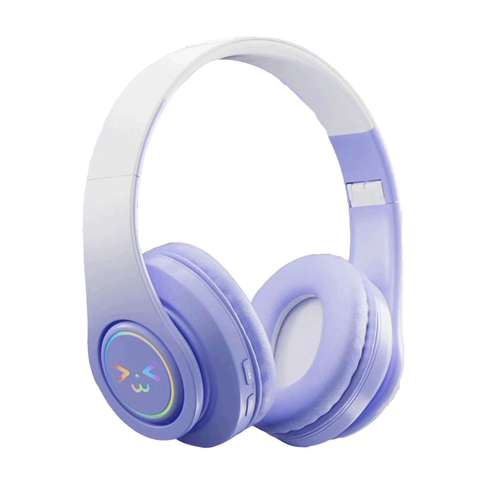 Matoen Wireless Bluetooth Over the Ear Headset with Microphone Sports Fitness Leisure Music Noise Cancelling Headphones Purple Walmart
