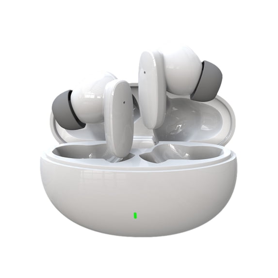 Matoen Wireless Earbuds Long Playtime Bluetooth Ear Buds, Wireless Stereo Sound Bluetooth Headphones with Micr and Charging Case White