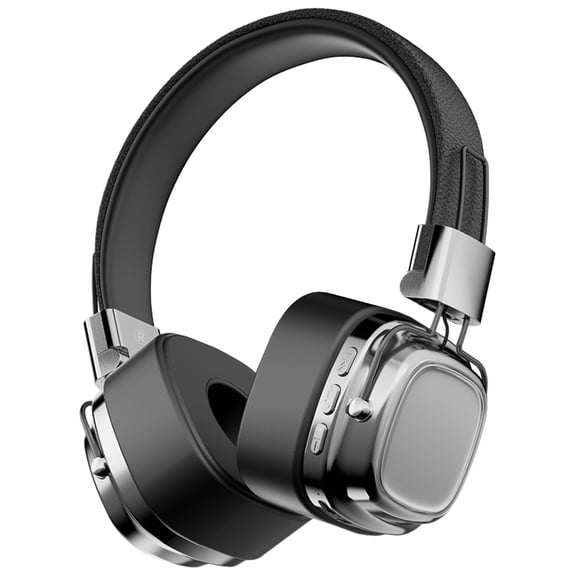 Matoen Wireless Over-Ear Headphones with Pure Bass Sound, Bluetooth 5.3, Up to 12H Battery Life and Speed Charge, Lightweight, Comfortable and Foldable Design (Black)