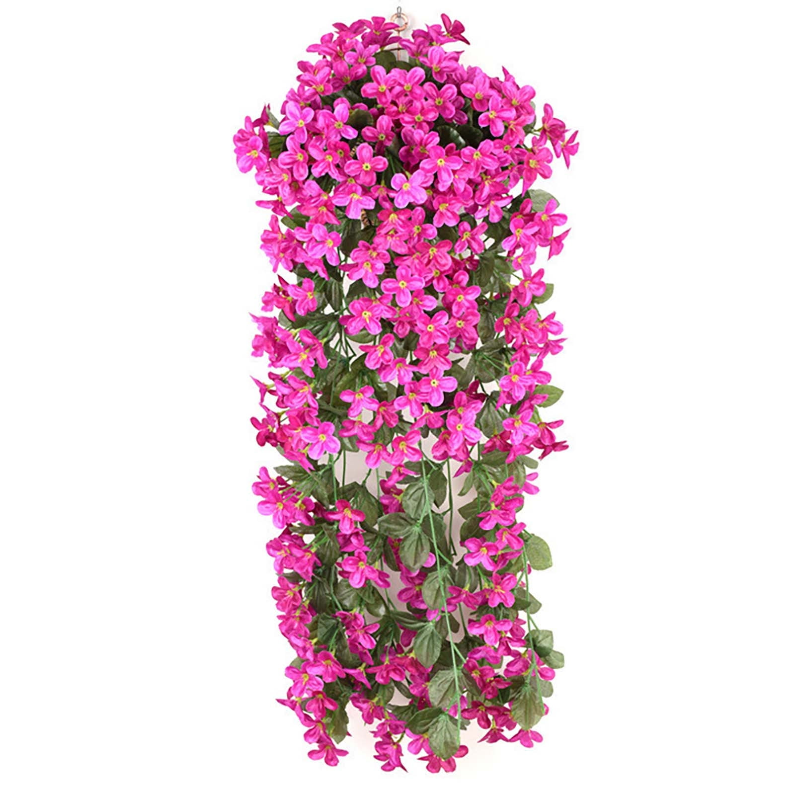 Matoen Wisteria Hanging Flowers 2 Pack Fake Flower Garland Artificial ...