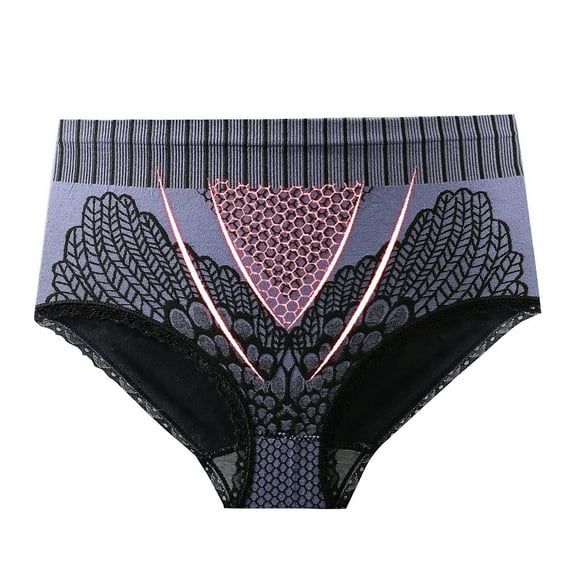 Matoen Women Underwear High Waist Nylon Ladies Panties Tummy Control Panty Full Coverage Briefs