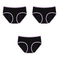 thumbnail image 1 of Matoen Women's Period Underwear Mid Waisted Postpartum Menstrual Panties 3 Pack, 1 of 4