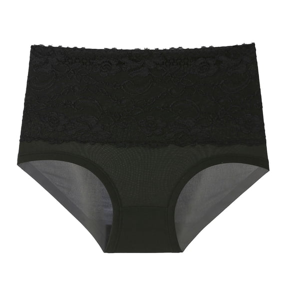 Matoen Women’s Underwear Cotton Panties for Women, Soft Ladies Lace Trim Underwear High Waisted Briefs