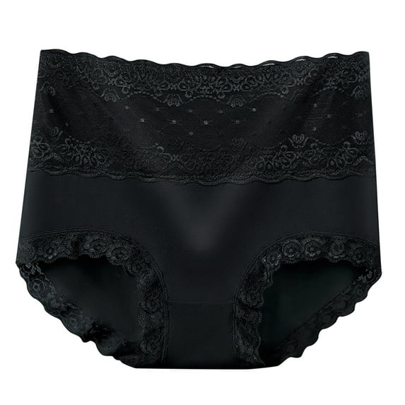 Matoen Womens Underwear Cotton Panties for Women High Waisted Underpants Briefs Hipster Lace Bikini Panties