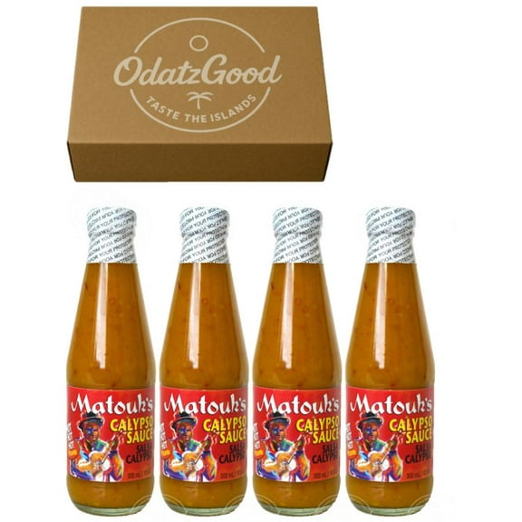 Matouk's Calypso 10oz (300ml) 4-Pack Product of Trinidad & Tobago Curated & Packaged by ODatzGood