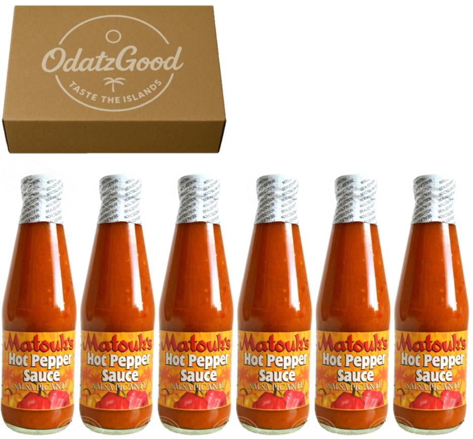 Matouk's Hot Pepper Sauce 10oz (300ml) 6-Pack – Product of Trinidad & Tobago – Curated & Packaged by ODatzGood