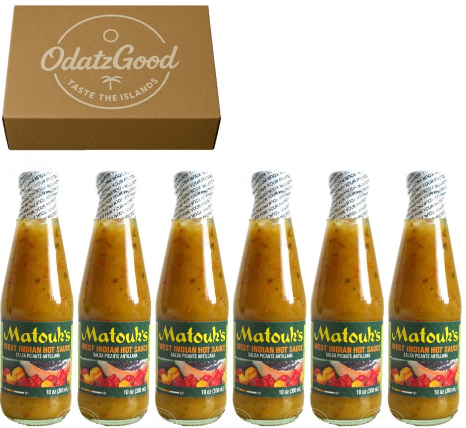 Matouk's West Indian Hot Sauce 10oz (300ml) 6-Pack – Product of Trinidad & Tobago – Curated & Packaged by ODatzGood