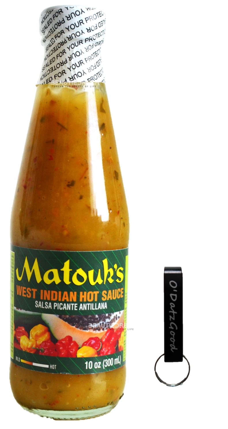 Matouks West Indian Hot Sauce 10 fl. oz (300ml) Pack of 1 Packaged w ...