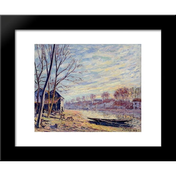 Matrat Cottages 20x24 Framed Art Print by Alfred Sisley