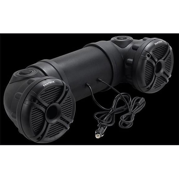 Matrix ATVX65B 6.5 in. 450 watt 2-Way Bluetooth ATV & Marine Amplified System