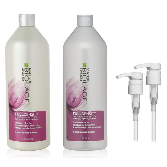 Matrix Biolage Advanced Full Density Thickening Shampoo and Conditioner 33.8 oz with Pumps