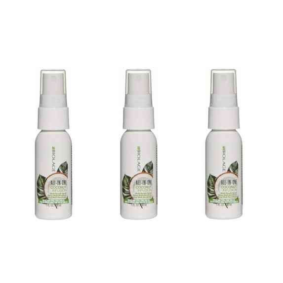 Matrix Biolage All-in-One Coconut Infusion Multi-Benefit Leave-In Spray 1oz (Pack of 3)