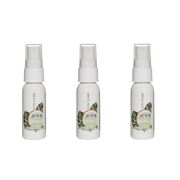 Matrix Biolage All-in-One Coconut Infusion Multi-Benefit Leave-In Spray 1oz (Pack of 3)