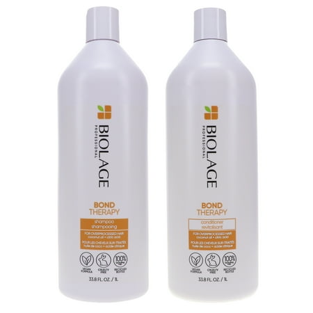 Matrix Biolage Bond Therapy Sulfate-Free Shampoo 33.8 oz & Bond Therapy Conditioner 33.8 oz Combo Pack