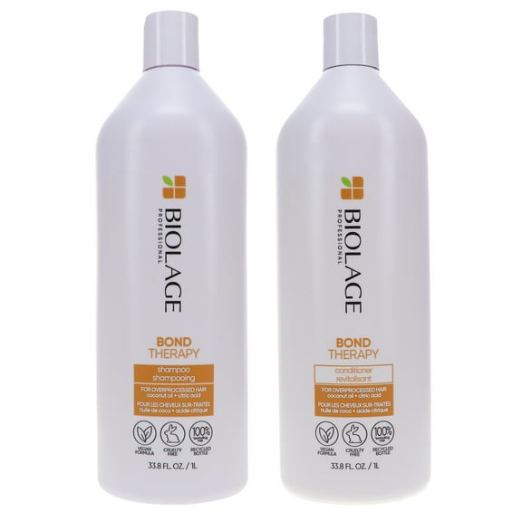 Matrix Biolage Bond Therapy Sulfate-Free Shampoo 33.8 oz & Bond Therapy Conditioner 33.8 oz Combo Pack