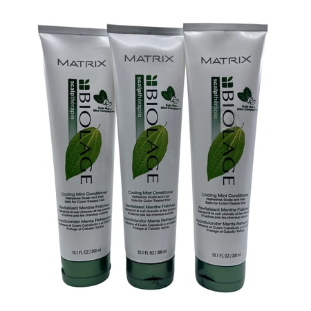Matrix Biolage Cooling Mint Conditioner Scalp & Hair 10.1 oz Set of 3
