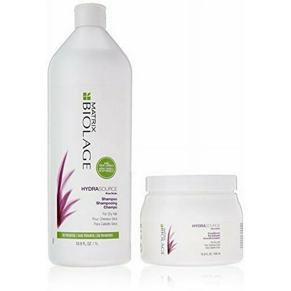 Matrix Biolage Hydrasource Shampoo 33.8oz and Conditioning Balm 16.9oz Duo