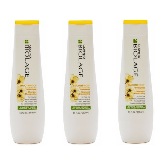 Matrix Biolage SmoothProof Shampoo for Frizzy Hair, 8.5oz  (Pack of 3)
