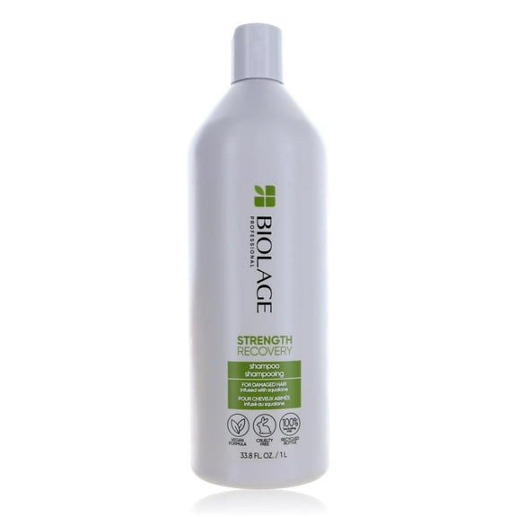 Biolage Strength Recovery Shampoo by Biolage, 1 Liter Shampoo for Damaged Hair