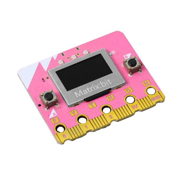 Matrix: Bit Development Board  0.96 Inch OLED 2.4G Radio/WIFI/BLE Bluetooth Graphical Programming C++/Python/Mind+