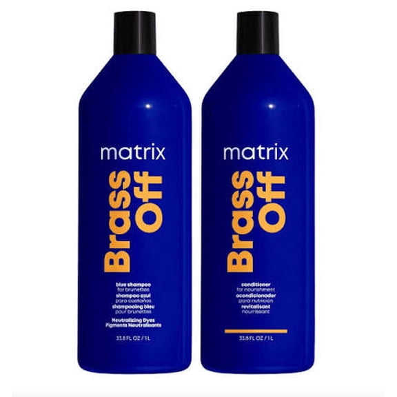 Matrix Brass Off Shampoo and Conditioner 33.8 oz Color Obsessed Sealed
