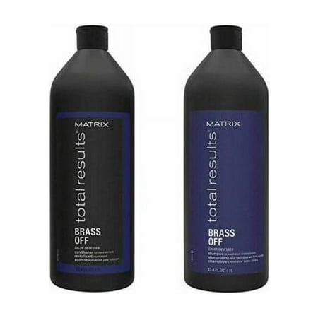 Matrix Brass Off Shampoo and Conditioner 33.8 oz Color Obsessed Sealed