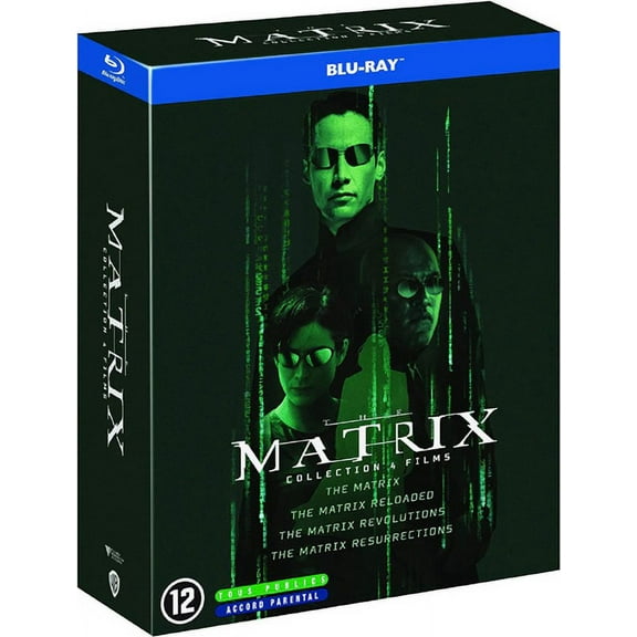 Matrix Collection - 4-Disc Box Set ( The Matrix / The Matrix Reloaded / The Matrix Revolutions / The Matrix Resurrections ) [ Blu-Ray, Reg.A/B/C Import - Belgium ]