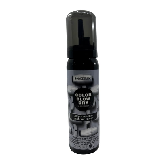 Matrix Color Blow Dry Temporary Color Platinum Silver 70 ml All Hair Types