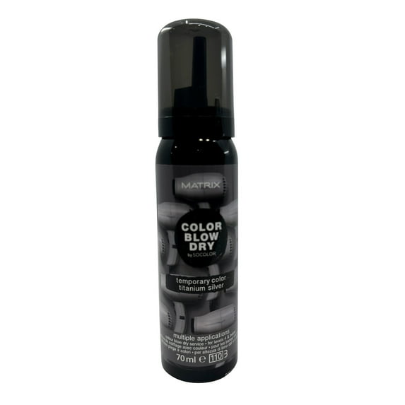 Matrix Color Blow Dry Temporary Color Titanium Silver 70 ml All Hair Types