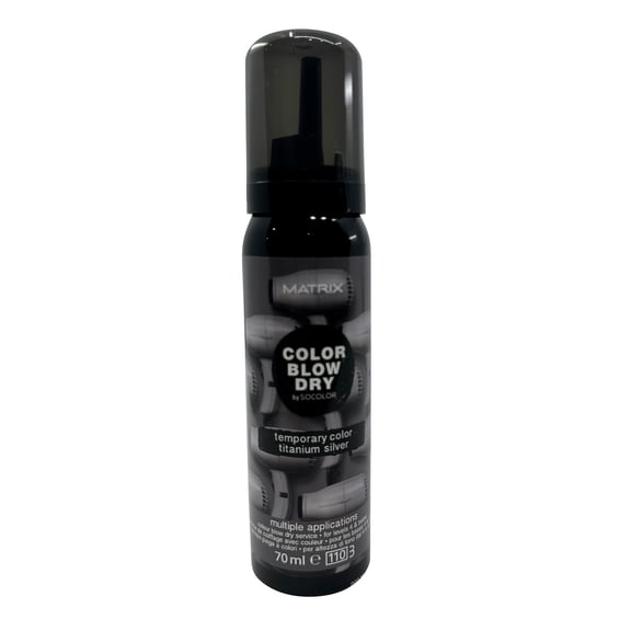 Matrix Color Blow Dry Temporary Color Titanium Silver 70 ml All Hair Types