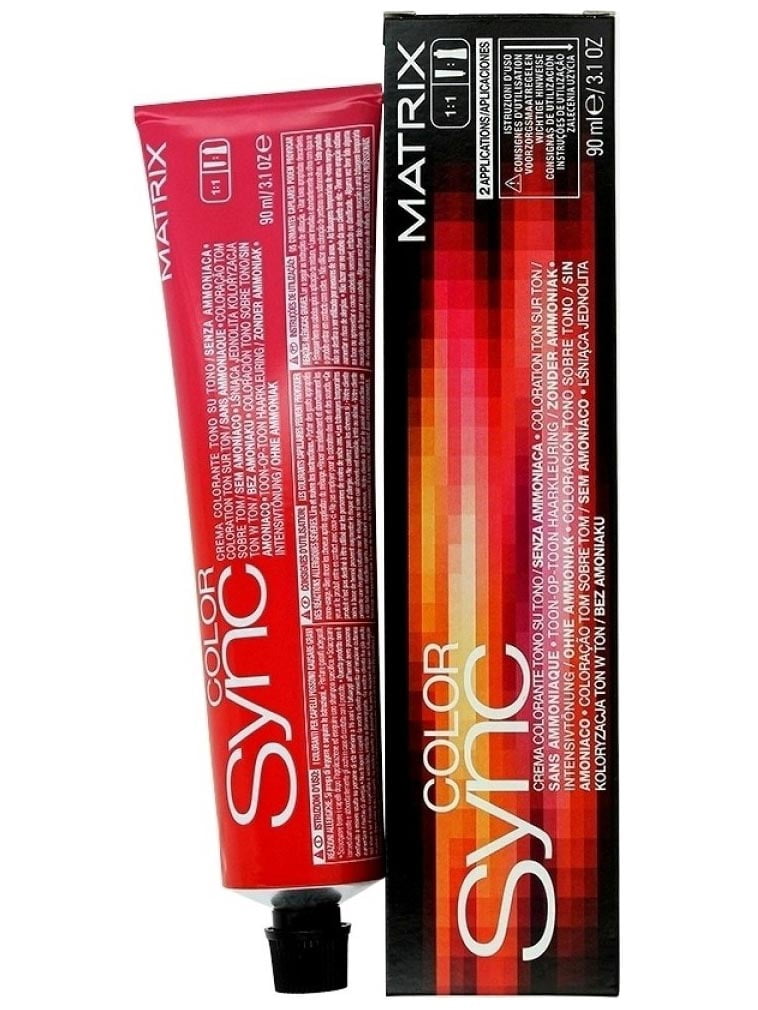Matrix Color Sync Demi-Permanent Color 1A Black Ash 3.1 Ounce 90 ...