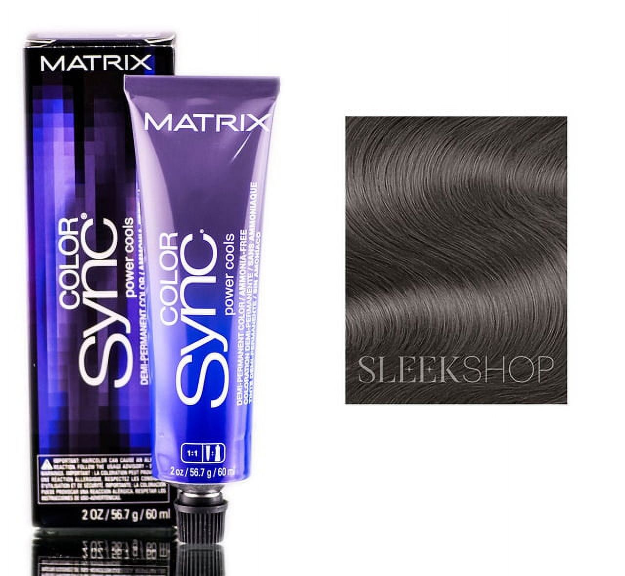 Matrix Color Sync Power Cools Demi-Permanent Color, 7AA Dark Blonde Ash ...