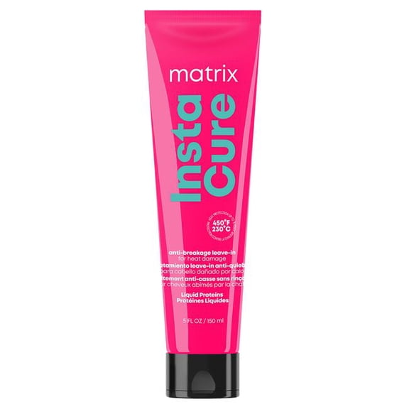 Matrix Instacure Anti-Breakage Leave-In Hair Treatment, Repairs & Strengthens, With Heat Protection, For Damaged Hair, Sulfate-Free & Vegan, 5.1 Oz