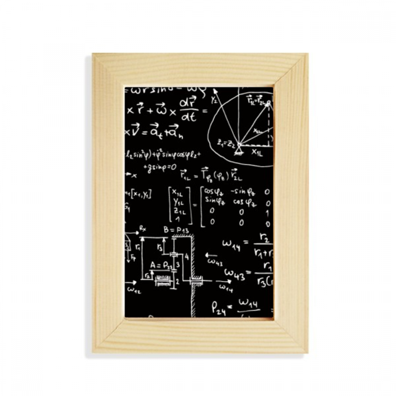Matrix Mathematical Formulas Science Calculus Desktop Display Photo Frame Picture Art Painting 5x7 inch