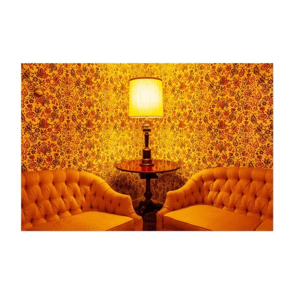 Matrix - Photography Vintage Mid-Century Modern Retro Pattern Nostalgia Floral Unframed Wall Art Print 32 x 48 inches