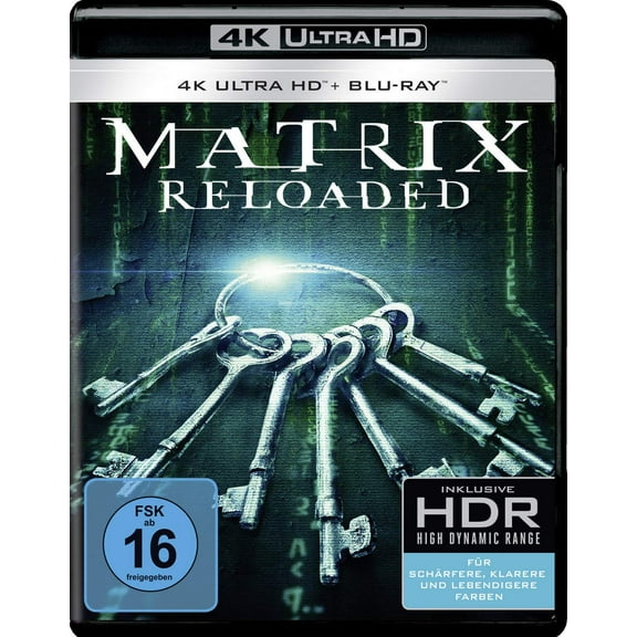 Matrix Reloaded (4K Ultra-HD) (+ Blu-ray 2D) (+ Bonus-Blu-ray) (4K Ultra HD)