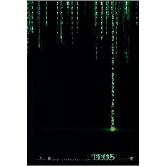 Matrix Revolutions Movie Poster, Keanu Reeves Carrie Anne Moss Film Wall Art