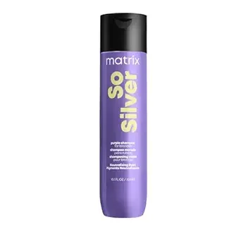 Matrix So Silver Purple Shampoo | Neutralizes Yellow Tones | Color Depositing, Brightening & Toning | For Color Treated, Blonde, Grey, White and Platinum Hair | Vegan