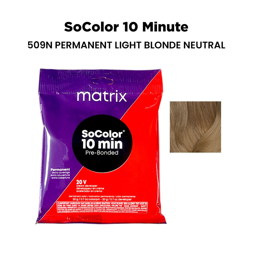 Matrix SoColor 10 Minute Pre-Bonded Permanent Hair Color & Developer ...