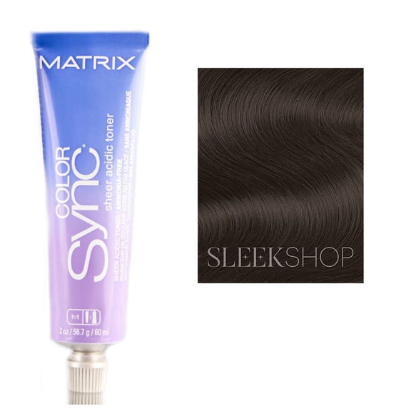 Matrix SoColor Color Sync Pre-Bonded Sheer Acidic Toner - Hair Color Translucent - Brunette Ash